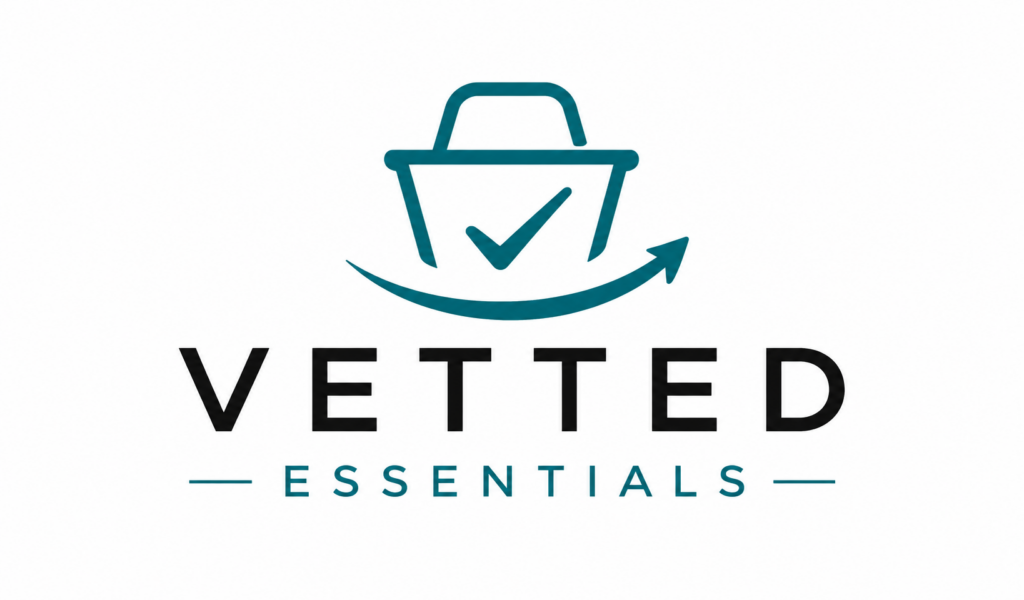 Vetted Essentials logo - curated quality everyday essentials